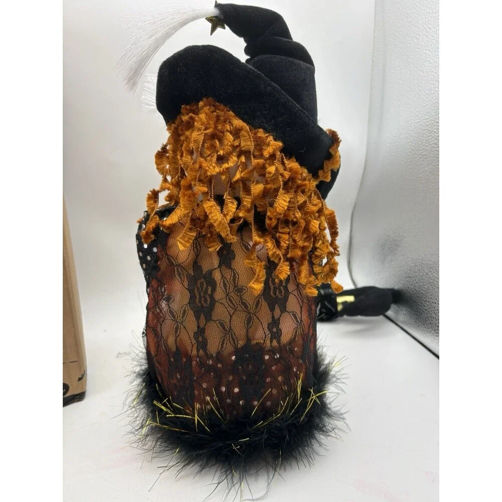 Avon Susie Fiber Optic Witch Halloween Plush Decor 2007 w/ Box Tested